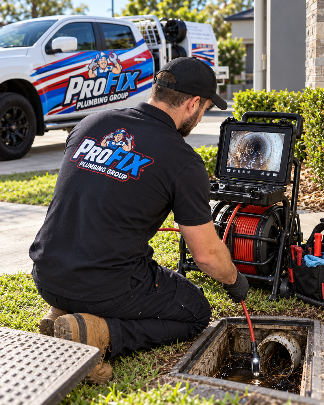 CCTV drain camera inspection