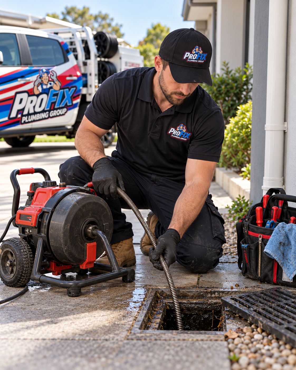 High-Pressure Drain Clearing